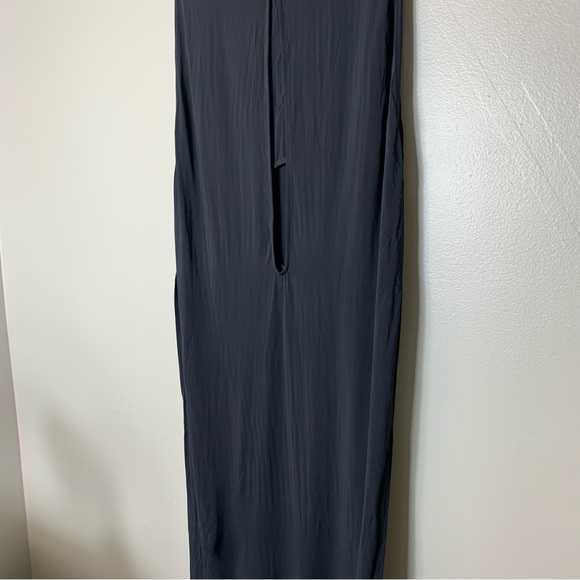 Helmut Lang | Brand New High Slit Cutout Maxi Black Dress | Size M - Picture 8 of 11